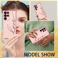 thumbnail image 6 of Compatible for Samsung Galaxy S22 Ultra 5G 6.8" Case with Cute Side Love Heart and Plating Love Letter Pattern Case for Women Girls Shockproof Soft TPU Full Camera Lens Protection Case-Pink, 6 of 14