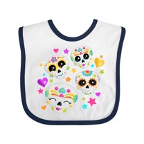 Inktastic Decorative Skull Party for Day of the Dead Boys or Girls Baby Bib