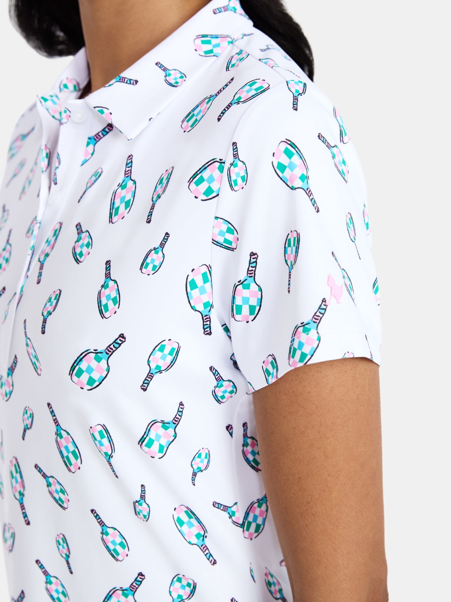 Birdie Bound Women’s Thanya Polo Shirt with Short Sleeves, Sizes XS-XXL