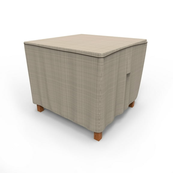 Budge Small Brown / Beige Patio Square Table, English Garden