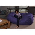 thumbnail image 3 of Sofa Sack Bean Bag Chair, Memory Foam Lounger with Microsuede Cover, Kids, Adults, 7.5 ft, Purple, 3 of 4