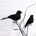 thumbnail image 3 of Adornos de cuervo, llamativos, delicados, de textura, hechos a mano, de plumas, decoración de Halloween para el hogar_ahf, 3 of 3