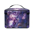 thumbnail image 3 of HELLHERO Zipper Storage Bag Make up Bags Portable Travel Cosmetic Bags Multi-Function Makeup Organizer Bridesmaid(Butterfly and Floral Pattern), 3 of 4