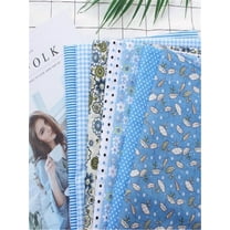 Wovilon 7Pcs 10"x10" Quilting Cotton Fabric Squares Sheets Pre-Cut Multi-Color Design Printed Floral Craft Fabric for DIY Sewing Scrapbooking Quilting Craft Patchwork, Quilting Fabric Bundles