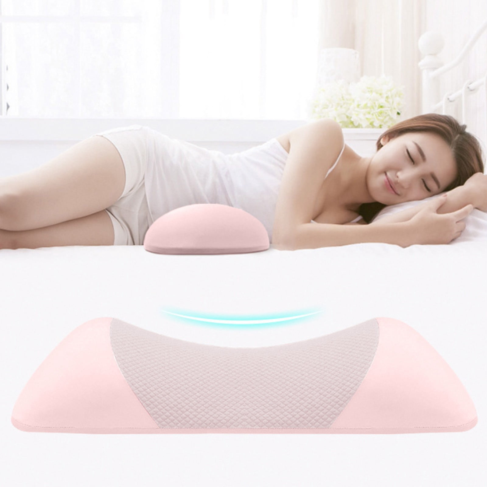 Pregnancy Pillow, Pregnancy Pillows for Sleeping Portable, Pregnancy Wedge Pillow, Body Pillow Support, Memory Foam Lumbar Support Pillow, Comfortable and Ergonomic Backrest