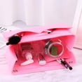 thumbnail image 6 of Portable Tote Insert Liner Travel Multifunctional Phone Purses Pouch Makeup Storage Bag Cosmetic Organizer Toiletry Liner Bags Felt Insert Bag ORANGE, 6 of 8