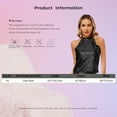 thumbnail image 7 of Zaldita Women’s Sparkly Sequin Crop Tops Sleeveless Slim Fit Shirts Shiny Tank Top Modern Dance Tops Silver One Size, 7 of 7