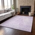 thumbnail image 6 of Addison Rugs Mayfield Washable Transitional Diamond Purple Rectangle Rug, 5' x 7'6", 6 of 6
