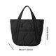 thumbnail image 3 of Bolso tipo cartera informal para mujer, de gran capacidad, acolchado, suave, para compras al aire libre, 3 of 6