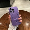 thumbnail image 2 of Phone Case for iPhone 13 Pro Max  Case [Adaptation with Magsafe] Matte Luxury Soft Metallic Luster Design for iPhone 13 Pro Max 6.7'' with Camera Protector-Purple, 2 of 13