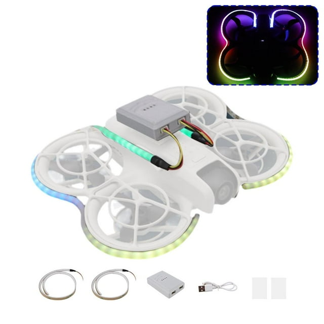 Universal Drone LED Light Strip, Flexible Soft Silicone Waterproof Anti-Leakage & Short Circuit Design, Bendable Decorative Signal Lamp for UAV Flight Safety