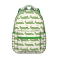 thumbnail image 1 of Flying Dinosaur Print School Backpack for Student Cute Cartoon Dino Pattern Watercolor Artistic Design Student Bookbag, 1 of 4