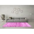 thumbnail image 3 of Ahgly Company Indoor Square Persian Pink Traditional Area Rugs, 7' Square, 3 of 4