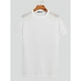 thumbnail image 5 of Men's Mesh Breathable See Through Tops Short Sleeve Casual Tee Shirt, 5 of 7
