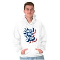 thumbnail image 4 of American Land of the Free Patriotic Hoodie Sweatshirt Women Men Brisco Brands X, 4 of 6