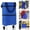 Blue, variant on GYDEK Folding Shopping Cart,Trolley Bag with Wheels,Folding Shopping Zipper Oxford Cloth Bag for Groceries with Wheels Bracket and Removable Bag Blue