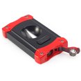 thumbnail image 5 of 2 en 1 – Cortador de puros con cuerpo de acero inoxidable – Corte de cigarros multifuncional (rojo negro), 5 of 5
