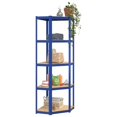 thumbnail image 2 of vidaXL 5-Layer Shelves 4 pcs Blue Steel&Engineered Wood, 2 of 5