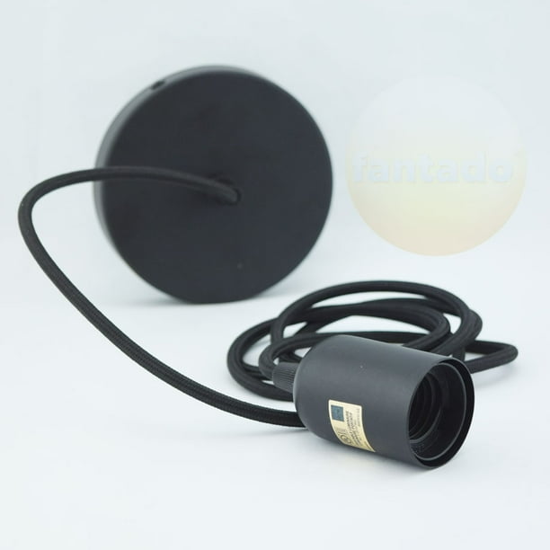 Fantado Modern Metal Black Hardwire Cord Kit Ceiling Pendant Light