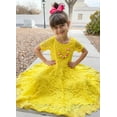 thumbnail image 1 of Twirly Fancy Bright Yellow Lace Dress, 1 of 8