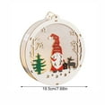 thumbnail image 2 of Christmas Decorations, LED Hanging Ornaments, DIY Handmade Wooden Christmas Tree Snowman Reindeer Pendants, Glowing Ambiance Lights, Easy Assembly Holiday Wall Hanging Home Decor, 2 of 8