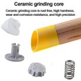 thumbnail image 3 of Salt And Pepper Grinder Set, Manual Wood Pepper Mill & Salt Grinder With Adjustable Coarseness, 3 of 5