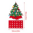 thumbnail image 2 of Calendario de Adviento de Navidad Fiudx de fieltro grande con adornos y bolsillos, 2 of 2