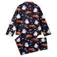 thumbnail image 6 of SJLDQY Halloween Girls Pajama Sets Button Down Long Sleeve Shirts Pants 2 Piece Pjs Set Fall Winter Sleepwear Cozy Soft Loungewear Sets for Girls, 6 of 7