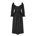 thumbnail image 5 of Gspmoly Robes Décontractées pour Femmes, Robe Longue Décontractée d'Été à Manches Courtes à Col en V pour Femmes, Robe de Cocktail, Articles en Liquidation, 5 of 5