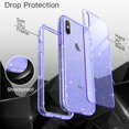 thumbnail image 6 of JETech Glitter Case for iPhone Xs Max, 6.5-Inch, Bling Sparkle Shockproof Phone Bumper Cover, Cute Sparkly for Women and Girls (Light Purple), 6 of 7