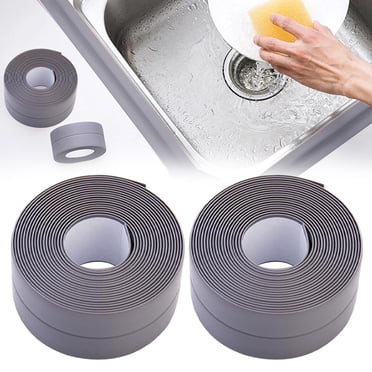 Cqxid Adhesive Tape Under $5 Roll Self Adhesive Caulking Tape Bath & Kitchen Sealant Strip Countertop Sink Toilet Sealing Tape
