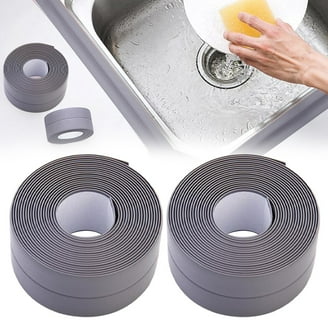Waterproof Caulk Tape – Self-Adhesive PVC Sealant Strip For Bathroom, Kitchen, Windows (1.5” X 16.4 Ft)