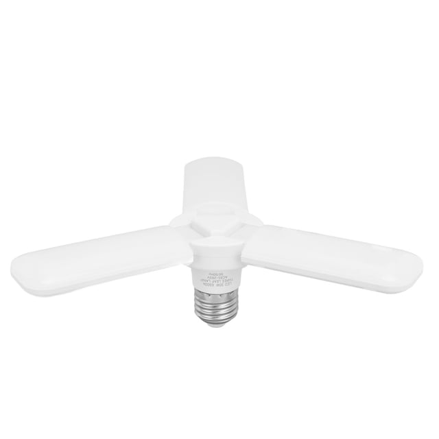 Luces LED para garaje, bombilla E26 E27, lámpara deformable, luz plegable de 3 hojas para taller, almacén, CA 85-265 V