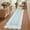 Blue, variant on COZONY 9'x12' Scalloped Washable Area Rug, Extra Large Non-Slip Low Pile Carpet for Living Room, Dining Room, High Traffic Areas, Black