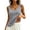 Gray, variant on Women Home Wear Crew Neck Floral Print Anti-See Through Sleeveless Casual Lounge Top