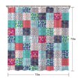 thumbnail image 5 of Waterproof Boho Style Shower Curtain 72x72 Inch Bohemian Colorful Floral Shower Curtains for Bathroom Hotel Home Decor with 12 Hooks, 5 of 5