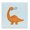 Baby Dino Tennis Fun, variant on Stupell Industries Contemporary Baby Dino with Ball Canvas Art, 17 x 17, by Lucille Price