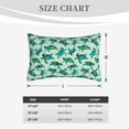 thumbnail image 4 of Pofeuu Green Sea Turtle Print Polyester Microfiber Plush Pillowcases, Super Soft and Cozy Pillow Case Covers with Envelop Closure（Pillow core not included）-14"x20", 4 of 6