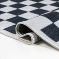 thumbnail image 5 of JONATHAN Y WASHABLE 9 x 12 Area Rug, Ainsley Cottage Checkerboard Washable - Dark Blue/White, WSH126C-9, 5 of 7