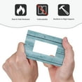 thumbnail image 4 of Balery Turquoise Wooden1 for Duplex Wall Plates Kit, Electrical Outlet Covers, Standard Size 1-Gang 5.0" x3.0", Electric Receptacle Plug Covers-Style U, 4 of 6
