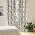 thumbnail image 2 of Ambesonne Anime Curtains, Girls with Yummy Pastries, Pair of 28"x84", Multicolor, 2 of 5