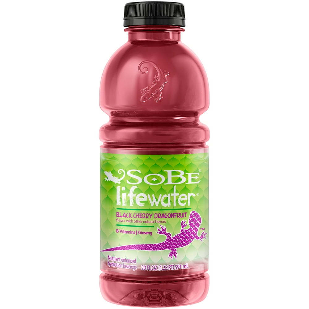 SoBe Life Water Black Cherry Dragonfruit Water Beverage, 20 Fl. Oz