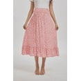 thumbnail image 5 of Yesfashion Wholesale Maternity Dress Women's High Waist Floral Print Pleated Maxi Skirt Casual Flowy Swing A Line Long Skirts, 5 of 9