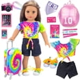 thumbnail image 1 of Set de accesorios para muñecas Ecore Fun de 18 pulgadas con maleta y más, 1 of 7
