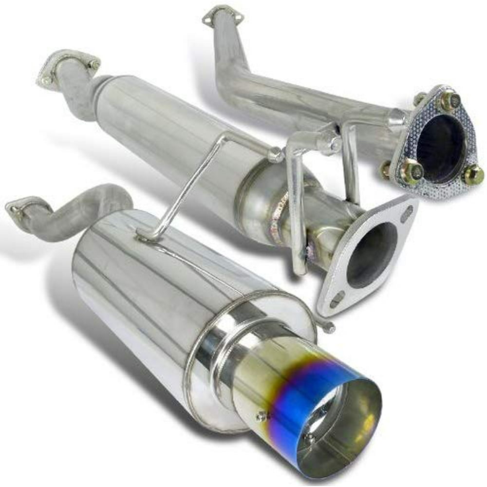 Catback Catback Exhaust With Titanium Style Burnt Tip Made For And