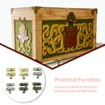 thumbnail image 4 of Candado antiguo Cerradura de gancho de hierro Cerradura de seguridad Oculto Capturas Decoración Joyero Muebles Accesorios de hardware Regalos Herramientas y ferretería Gancho derecho amarillo Kenally TO011076-01, 4 of 6