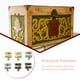 thumbnail image 5 of Riwesomey Candado antiguo Hierro Retro Cerrojo Gancho Cerradura Protección Oculta Capturas Decoración Joyería Caja de madera Hardware Regalos Herramientas y ferretería Gancho izquierdo amarillo, 5 of 6