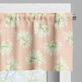 thumbnail image 3 of Ambesonne Floral Valance Pack of 2, Blooming Agapanthus Flowers, 54"X18", Peach Lime Green, 3 of 5