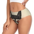 thumbnail image 2 of Fotbe Retro Raccoon Graphic Print Calzones Estampados para Mujer – Ropa Interior de Algodón, Cómoda, Suave y Elástica-3X-Large, 2 of 6