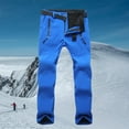 thumbnail image 4 of Womens Ski Pants Softshell Thick for Travel Hiking blue, 4 of 8